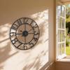 Creative Digital Wall Clock Retro Living Room Wall Watch Bedroom Simple Silent Clock Home Aesthetic Decorative Ornaments