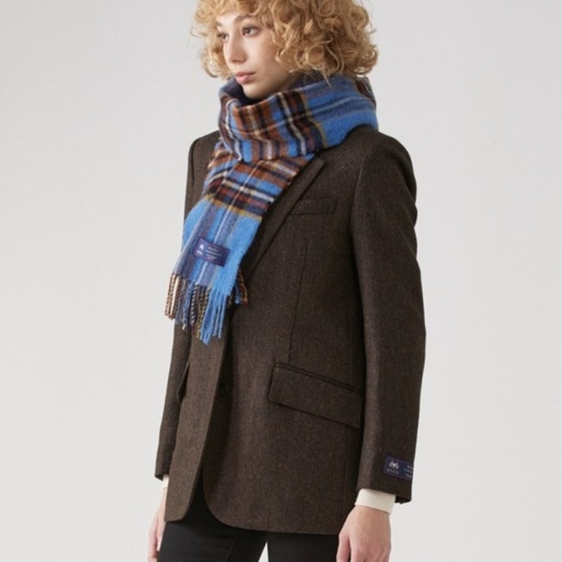 Écharpe en Laine Mérinos ABRAHAM MOON 25cm - Oatley Sky