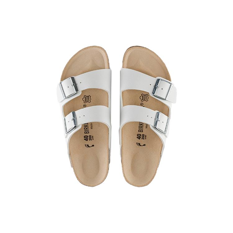Birkenstock Arizona Birko Flor 'White' 51733