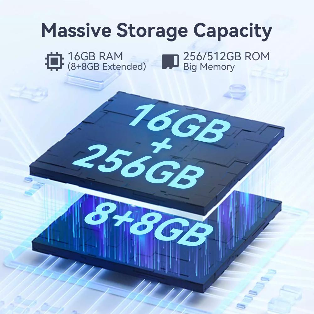 Cubot P80, Globální verze Android 13 Smartphone, 8 GB RAM, 256 GB ROM, NFC, 6,583palcový FHD+ displej, 48MP+24MP, 5200mAh baterie