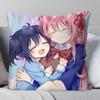 Anime Happy Sugar Life Pillow Case Square Pillow Bedroom Sofa Leisure Comfort Cushion Car Living Room Home Decoration