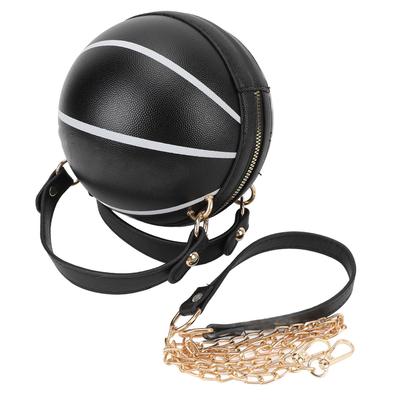 Women"s Basketball Bag Basketball Shaped Handbag Messenger Shoulder Bag One Shoulder Handbag for