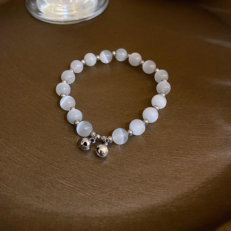 Elegant Crystal Flower Pearl Bracelet - Light Luxury Whitening Jewelry