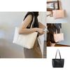 Elegant Pu Leather Large Capacity Tote Bag For Women Stylish Daily Handbag With Zipper Closure