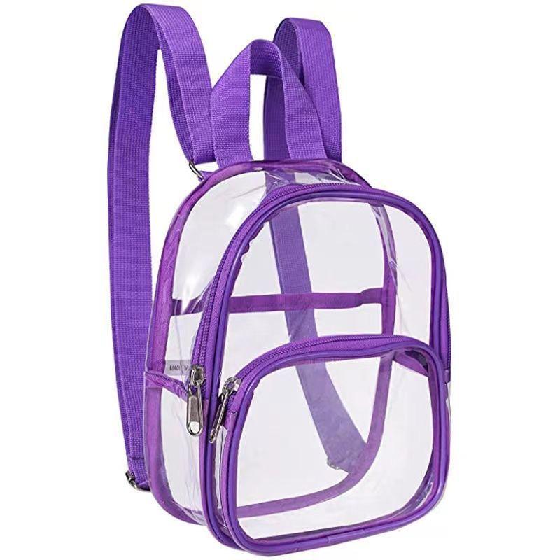 Waterproof Transparent Stadium Backpack - Large Capacity Travel, School, and Makeup Bag