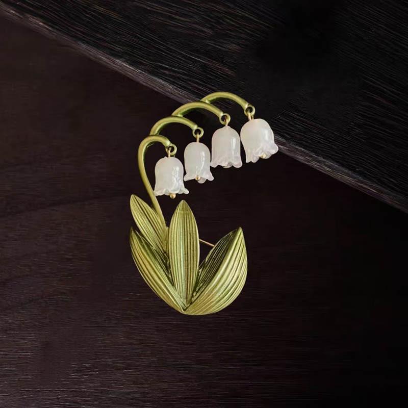 1/5Pcs Wedding Holiday Party Couple Gift Luxury Beautiful Fringe Tulip Flower Design Brooch For Men And Women Jewelry Accessory