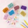 50 stuks/doos 28 mm Macaron Kleurige Paperclips, Creatieve Boekhouding Decoratie Materialen, Bladwijzers, Paperclips