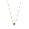 Embellished Design Brass Necklace Women's Gold KL3580GREENGOLD