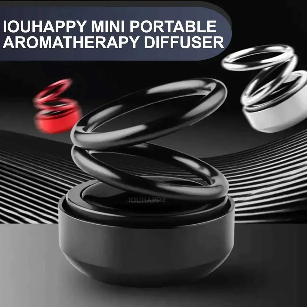 Mobiler Luftkühler Mini kinetisch tragbar, Dekoration Diffusor Parfüm Luftreiniger dreht doppelten Solarring 1 Obst Zubehör