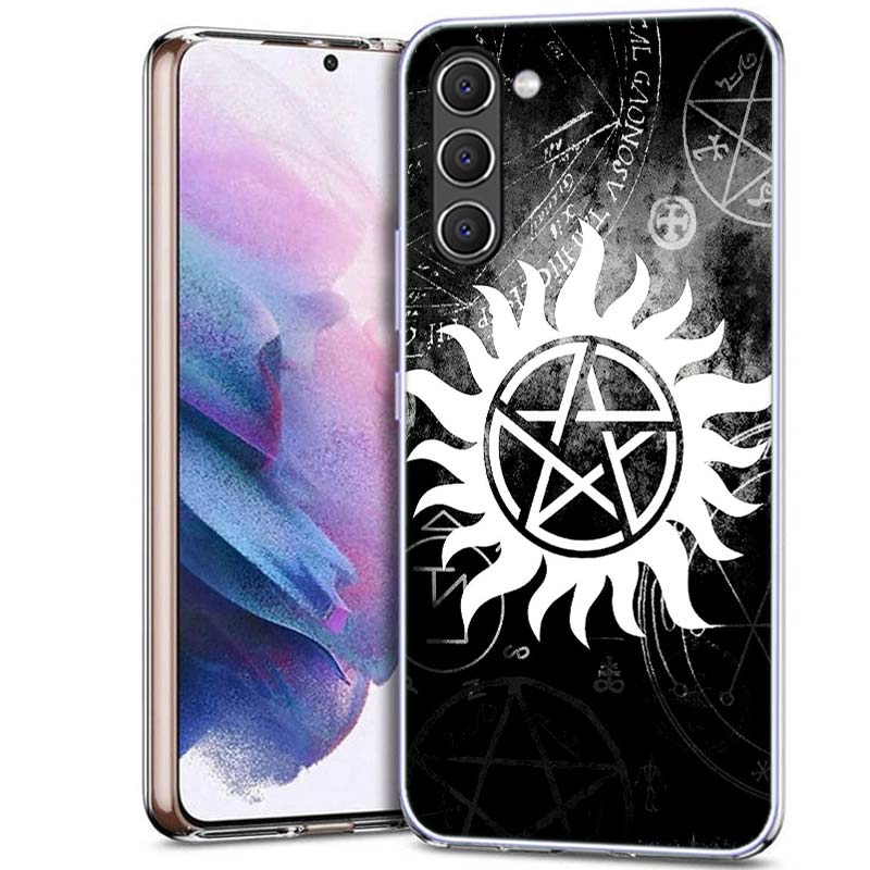 Övernaturligt Symbol Telefonfodral för Samsung A16 A26 A36 A56 A17 A37 A57 A07 A06 A02S A12 A22 A32 A52S A72 Galaxy A70 A50S A71 A51