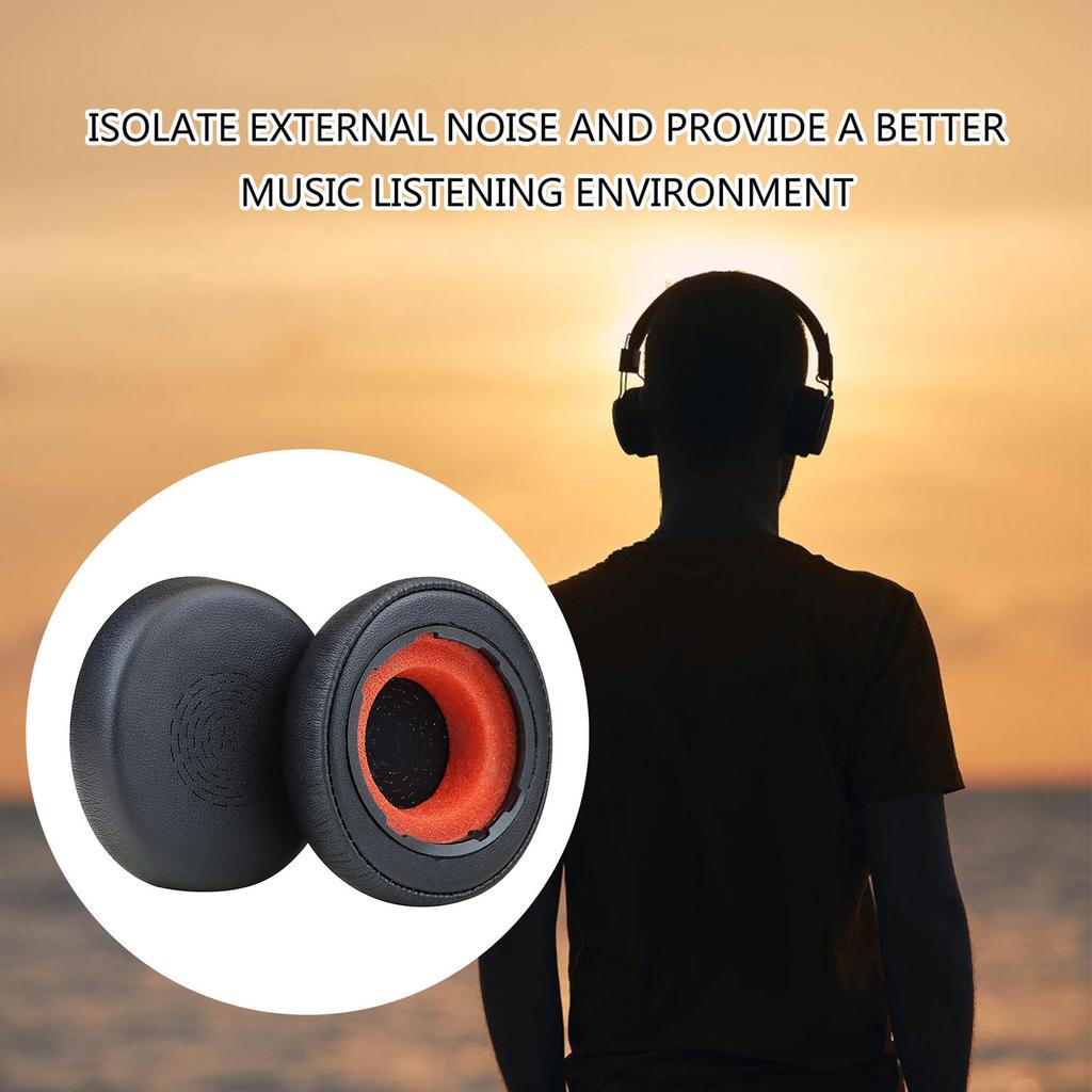 Proteinleder Ohrpolster Ohrhörer Ohrpolster Abdeckung Ohrpolster für Evolve2 50 55 Headsets Ohrmuscheln