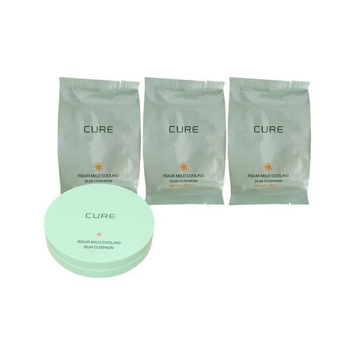 

Kim Jeong Moon Aloe Cure Aqua Mild Cooling Sun Cushion 25g + 25g (Refill, SPF50+) 3-pack 1 set Ss (16288629)