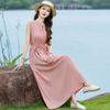 Fashion Plus Size Cheongsam Dress Summer Sleeveless Loose Fit Slim Chinese Style Women Solid Color Casual Outfit