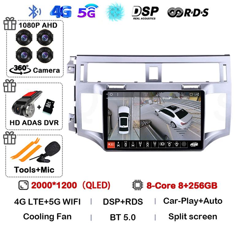 Android 14 Carplay Auto For Toyota Avalon 3 2005 2006 2007 2008 2009 2010 Car Radio Multimedia Player Stereo GPS WIFI Head Unit
