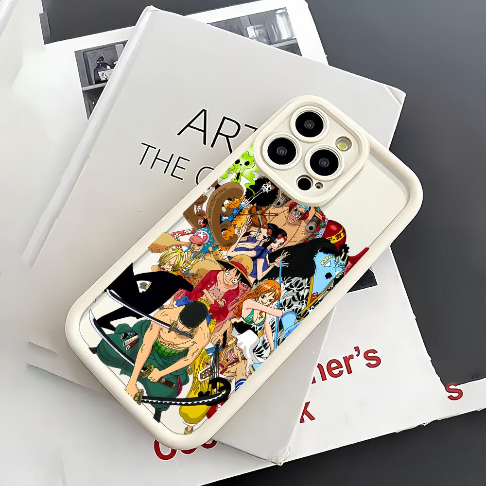 ONE P-PIECE Anime phone case For Samsung Galaxy S25 S24 S23 S22 A54 A35 A15 Ultra Plus Fe Anti-Slip Silicone Soft Shell