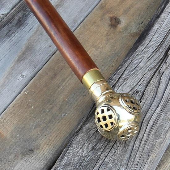 Mark V Divers Seascape Helmet walking cane