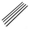 4PCS Car Door Window Weatherstrip Decorative Leakproof Windproof Black 80821 01G00 for Navara D21 Series 1985 to 1997