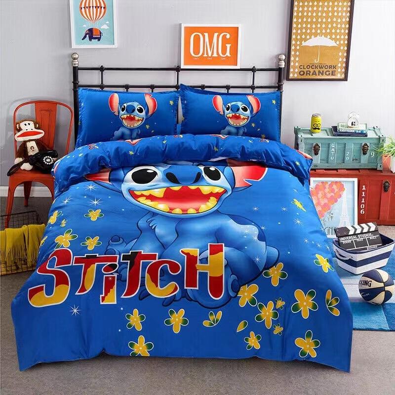 Cute Printed Quilt Cover Pillowcase Three-Piece Set Can Be Made Into Four-Piece 3D Digital Printing