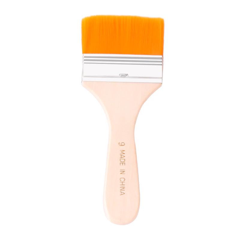 Children's Wooden Handle Nylon Bristle Brush No.1-12 for Oil Painting & BBQ