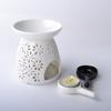 Tealight Wax Warmer Portable Ceramic Candle Holder Little Candle Spoon Replacement Tray Holder for Office Home Garden Balcony