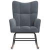 VidaXL Chaise à Bascule Chaise de Relaxation Siège de Relaxation Fauteuil de Salon Salle de Séjour Maison Intérieur Gris 328140