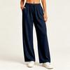 Women's Stylish Casual Loose Fit Straight Leg Pants with Pockets in Color for Everyday Wear
