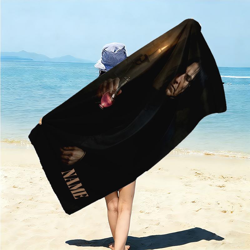Personalized "Dark Magic Elixir" Beach Towel Microfiber Beach Towel Thin Absorbent for Beach Swimming Yoga Bath Sports. 0910379