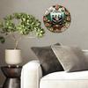 30cm Diameter Glass Wall Clock Building Confidence with Clear and Full Disclosure
