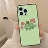 Aesthetic Frog Phone Case For iPhone 17 16 15 13 11 12 14 Pro Max mini 15 16 Plus 16e 17 Air Cover Coque