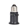 1 PCS E27 PBT Fireproof Bulb Adapter EU Plug Lamp Holder Base Socket AC100-240V 4A for Home Office Lighting