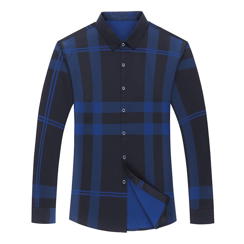 2022 Spring/Autumn Men's Breathable Striped Long-Sleeve Shirt