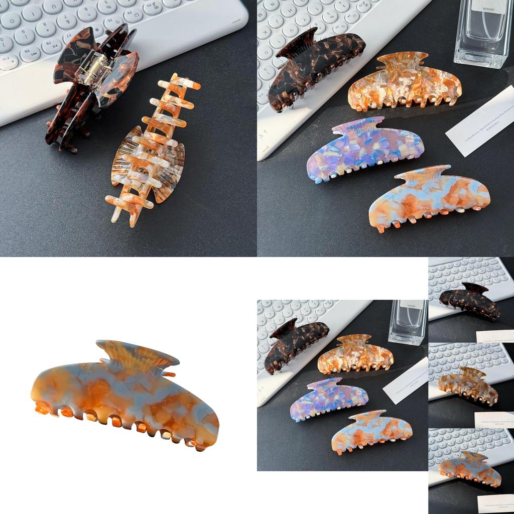 Elegant Korean Large Acetate Hair Claw Clip Versatile For Chic Updos And Hairstyles