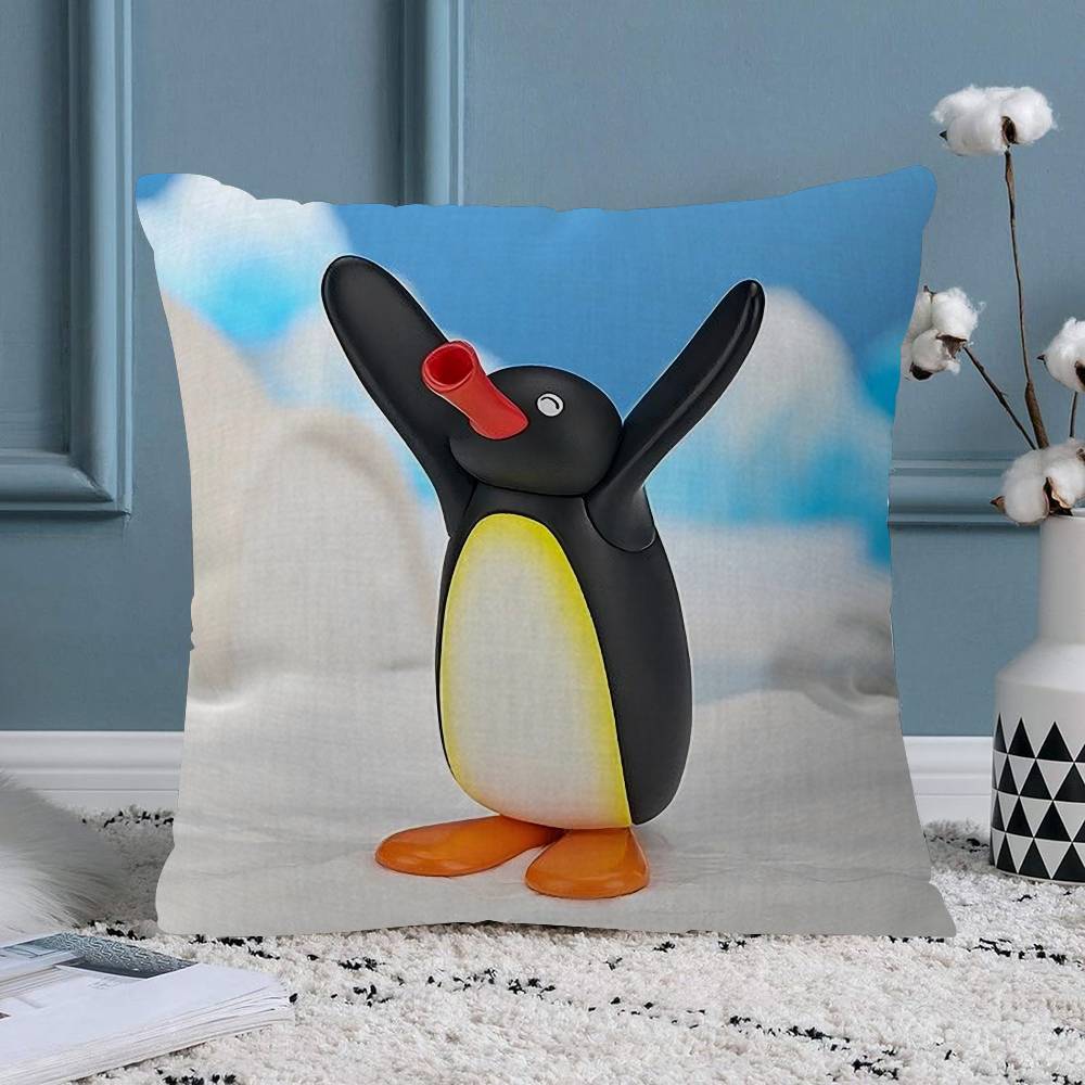 

Pingu Cartoon Pingu Penguin Cushion Cover Decorative Pillow Sofa Home Decor case pillow cases 30x30 cm