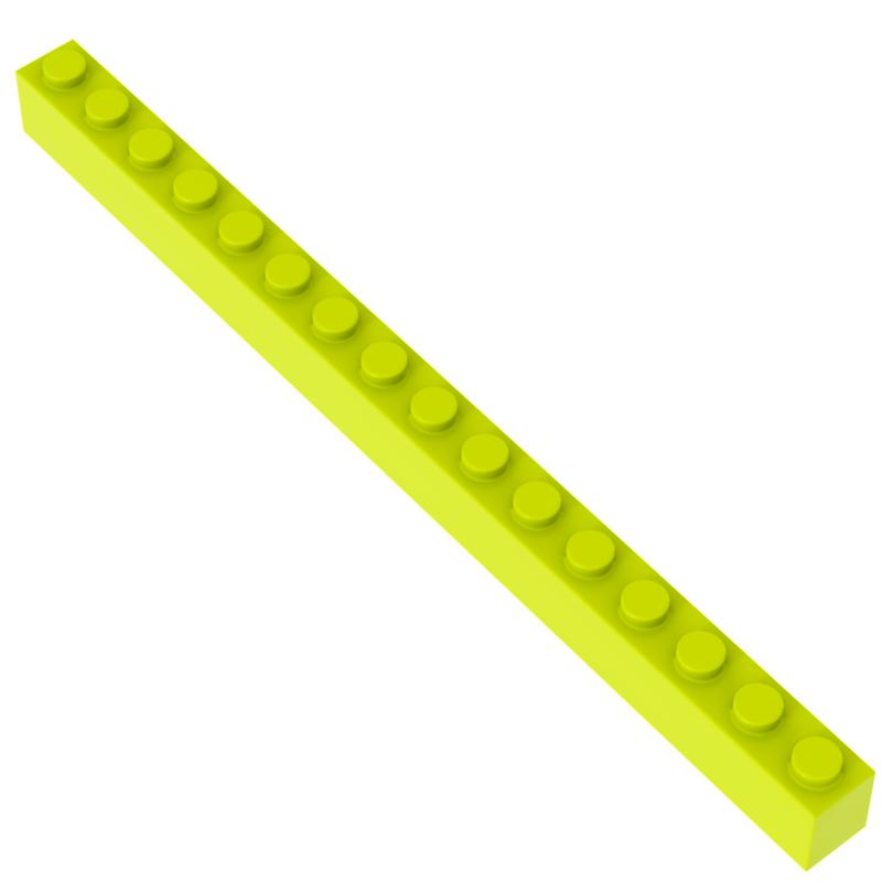 High-Standard [Funbrick] Superior-Grade 10/20/30Pcs Construction Pieces High-Standard 1X16 High-Standard Dots Educational Premium-Quality 10PCS