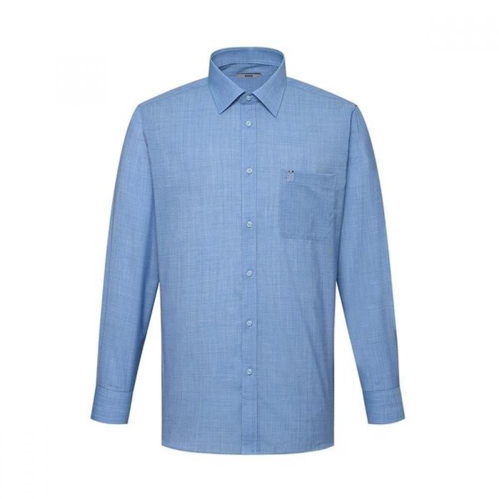 

DakS Men S Micro Pattern Regular Fit Long Sleeve Shirt dmS1Shdl103b1 Blue/095