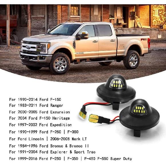 F150 License Plate Light Led Lamp Assembly Suitable for Ford F150 F250 F350 Super Duty Ranger Expedition Explorer Bronco Excursion, Full Led Rear