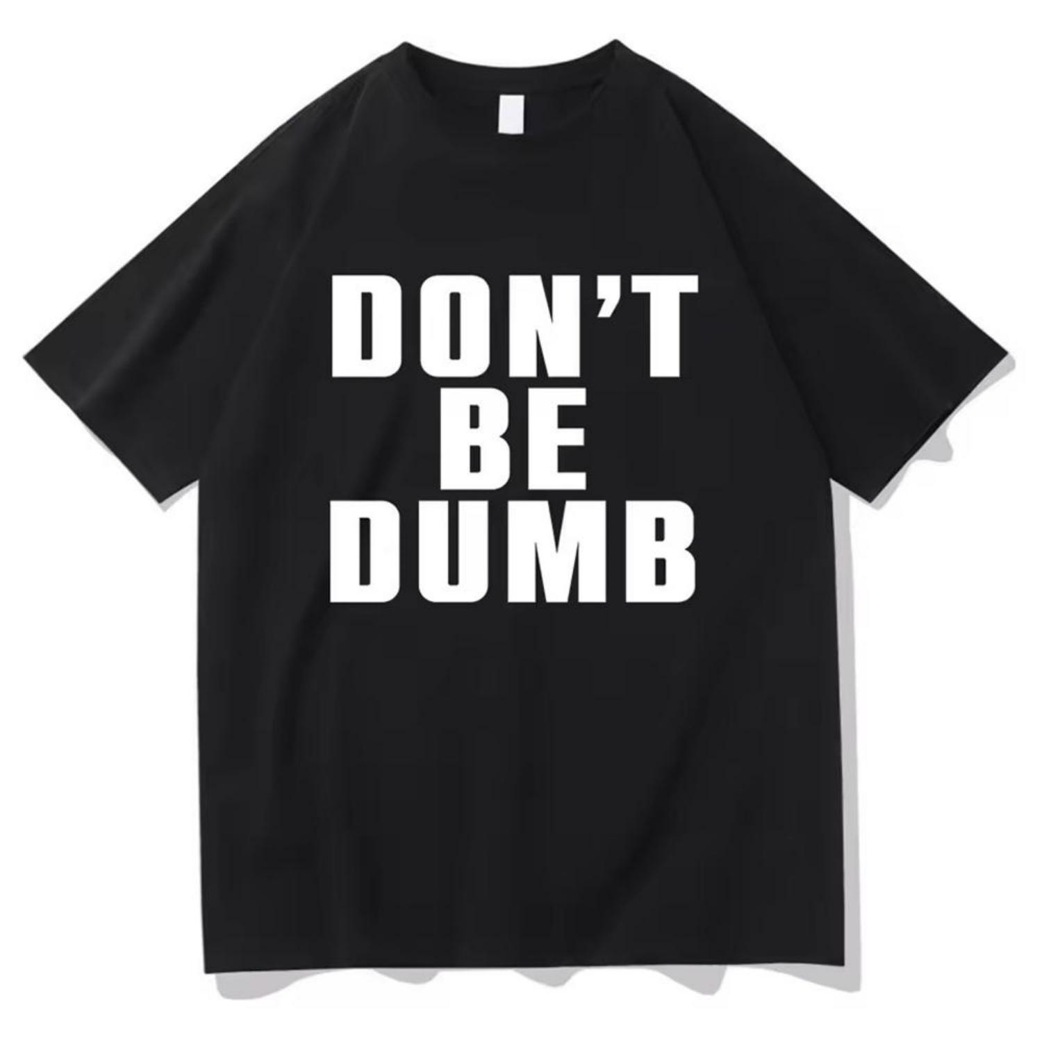 

Asap Rocky Don t Be Dumb Men Clothing Tee Shirt Homme New In Top & Tees Short Sleeve Round Neck Printing Pullover T-shirts 50469 XXXXXL чорний