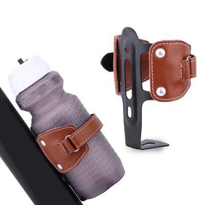 Bicycles Leather Water Bottles Holder Retro Bike Bottle Cage Cycling Accessory for Cycling Enthusiasts