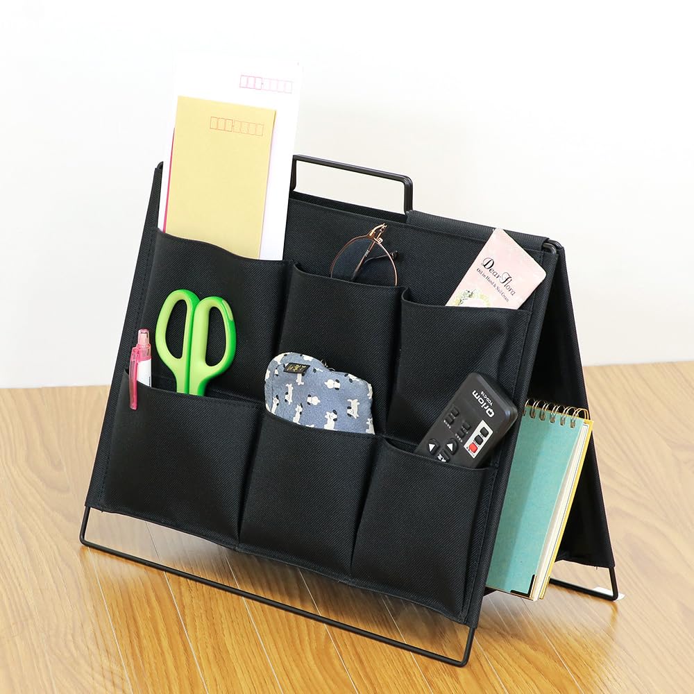 Bestco ND-3602 Folding Storage Stand with Pockets, Tool Type, Black, Floor Rack