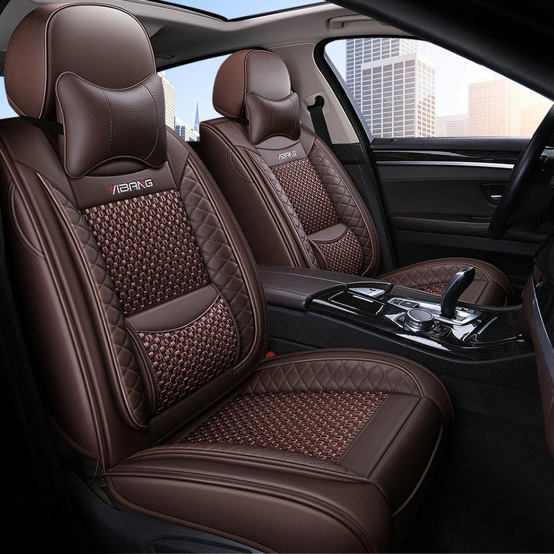 Ice Silk Car Seat Cushion, Four Seasons Universal Fit for Nissan Models: Tiida, Livina, Qashqai, Bluebird - Model B-54