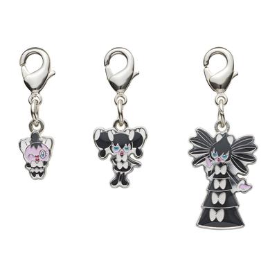 Pokemon Center National Pokedex Metal Charm Gothita Gothorita Gothitelle #574 #575 #576