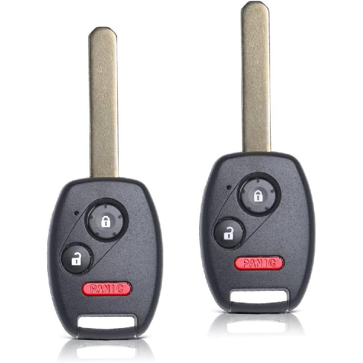 MechanMagic 2PCS Key Fob Remote Replacement Fits Honda CR-V 2007 2008 2009 2010-2013/CR-Z 2011- 2014 2015/Fit/ight/Accord Coupe/Crosstour MLBHLIK-1T