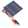 Small Solar Panel with Wire Clip 1.5W Polycrystalline Silicon Portable Solar Panel Charger for DIY Electric Toy Light