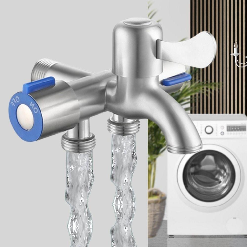 With Tape Stainless Steel Faucet Washing Machine Faucet  Toilet Diverter