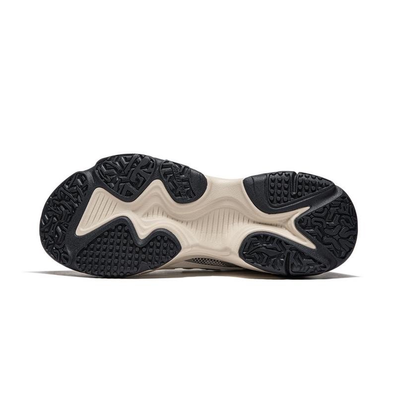 Li Ning CF Su Series Comfortable Versatile Shock Absorbing Durable Low Top Lifestyle Casual Shoes Men Sneaker Gray Off-White AGLU141-1