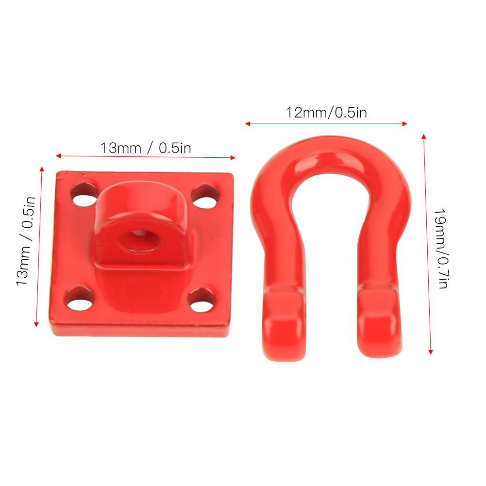 Rescue Buckle Aluminum Alloy Trailer Hook Upgrade Accessory Fit for 110 RC Car