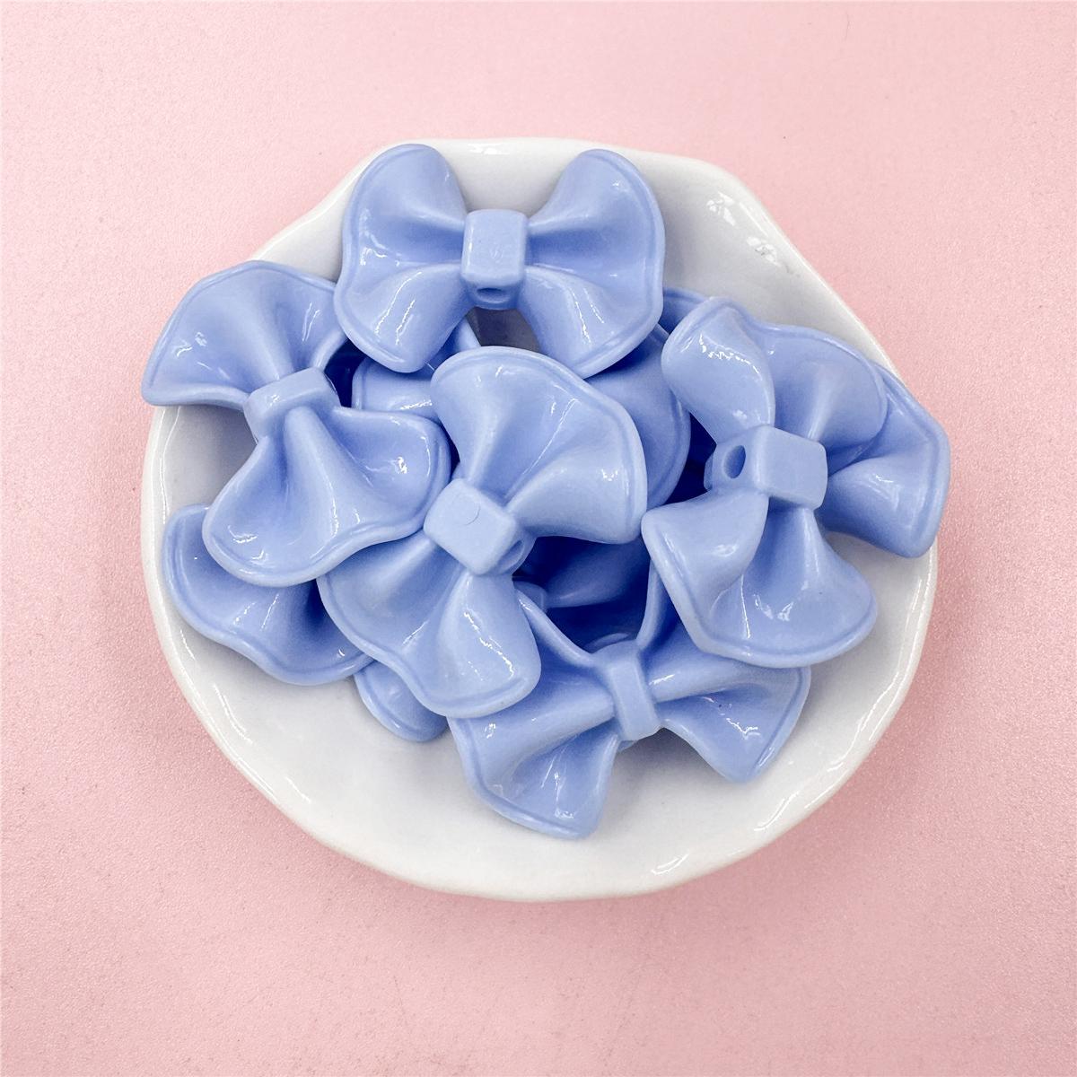 

Сделай сам Браслет Ожерелье Перфорированная Подвеска Цветные Шармы Ювелирные Аксессуары Конфетный Цвет Крем Бант Бусины 10шт 23,2*31мм Изготовление Ювелирных Изделий Акриловые бусины синий