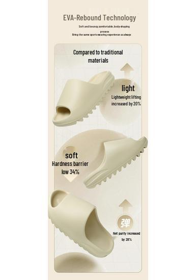 Men's Summer Thick-Soled EVA Non-Slip Sandals - Single-Strap Cool Slippers, Couple Style Fashionable Sports Footwear