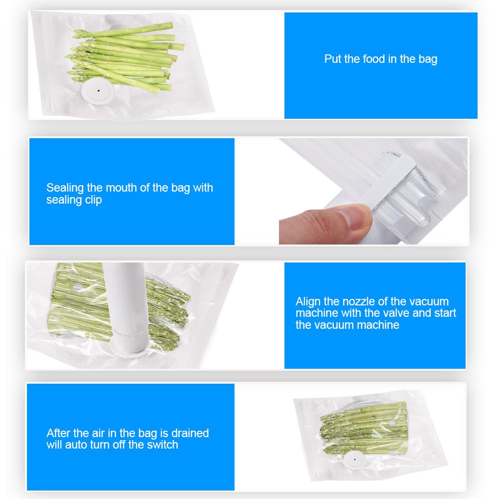 Handheld Vacuum Sealer Machine Portable USB Type-C Charging Cordless 2-in-1 Automatic Food Vacuum