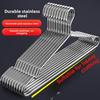 Thiened Extended 20 Stainl Steel Clothes Hanger Home Dormi Use with Hook No Trace Thiened Clothes Drng Hanger